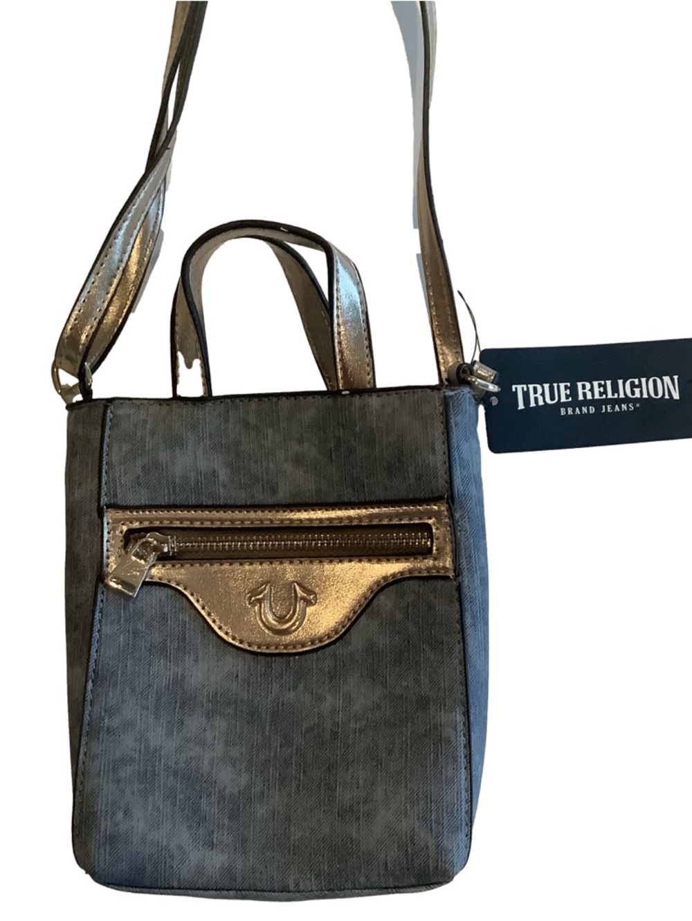 True Religion Denim Crossbody Bag New